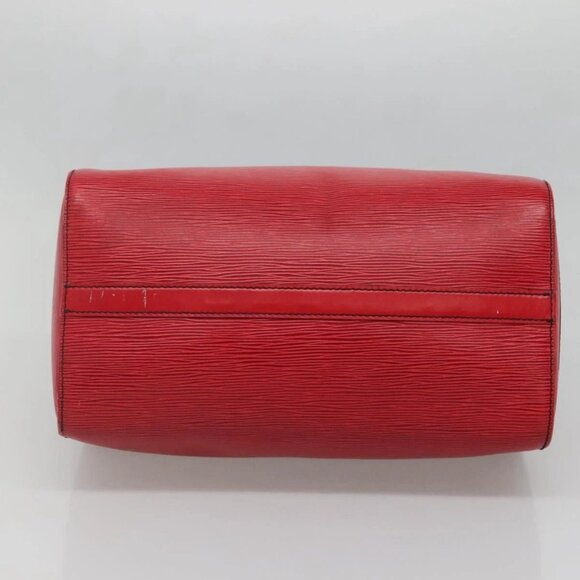 LOUIS VUITTON Epi Speedy 30 Hand Bag Castilian Red M43007 LV Auth 138671 - Picture 7 of 16